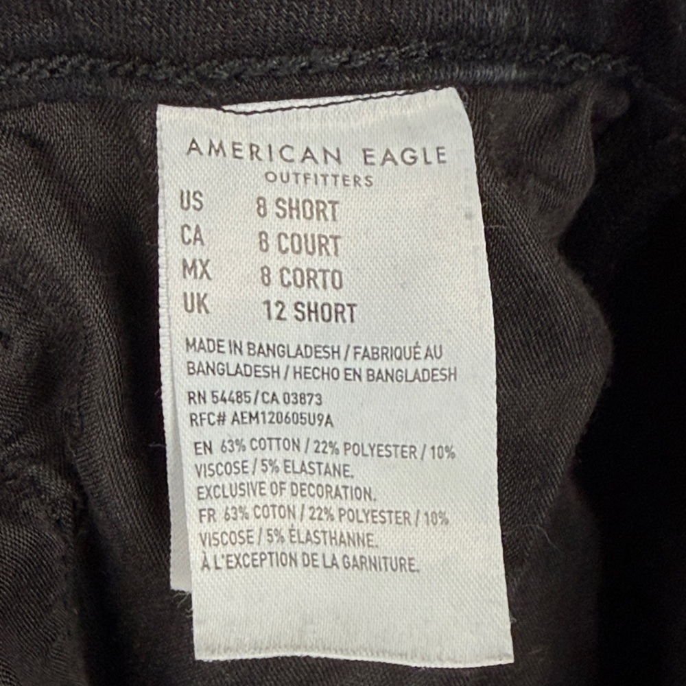 American Eagle Women's Super Hi‎ Rise Jegging SZ 8 Short - Picture 9 of 9